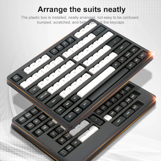 Redragon A132 Keycap CSA PBT Black / White