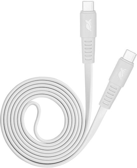 Rivacase USB 2.0 Cable USB-C male - USB-C Λευκό 1.2m PS6005 WT12