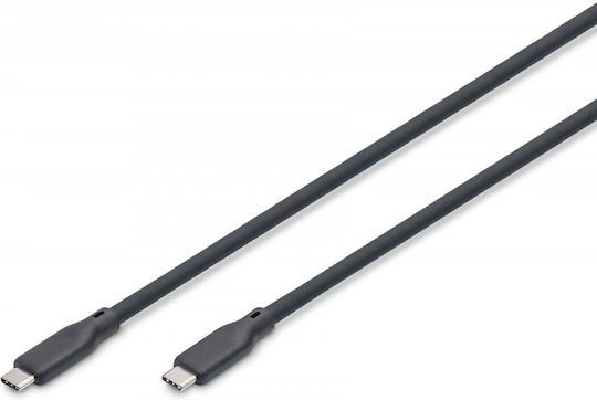 Digitus USB 3.2 Cable USB-C male - USB-C 100W PD Μαύρο 0.5m GM-244571