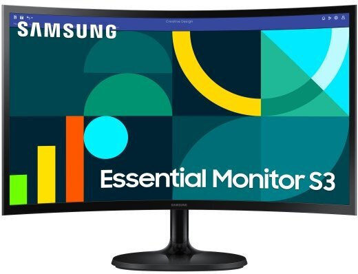 Samsung Essential Monitor VA HDR Curved Monitor 24" FHD 1920x1080 με Χρόνο Απόκρισης 4ms GTG