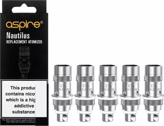 Aspire Nautilus Bvc Coil Αντιστάση Ηλεκτρονικών Τσιγάρων 0.7ohm (RDL)