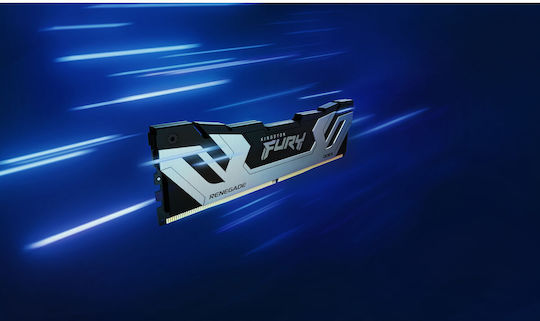 Kingston Fury Renegade Silver DDR5 με Module 1x24GB και Ταχύτητα 8400 για Desktop