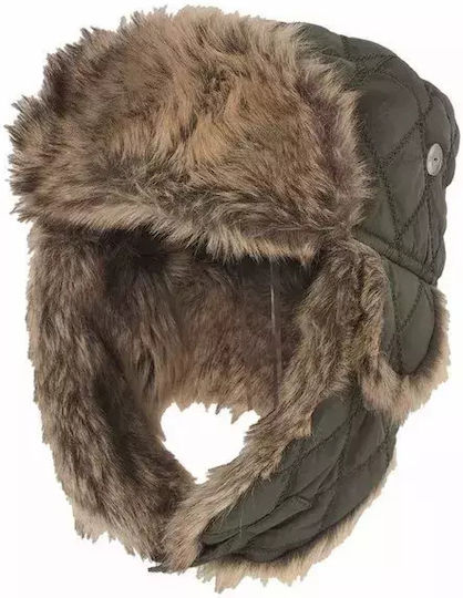 Mil-Tec Winter Cap W/ Faux Fur Hunting Hat Olive Green 12104601