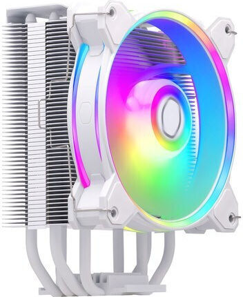 CoolerMaster Hyper 212 Halo Ψύκτρα Επεξεργαστή για Socket AM4/AM5/1200/115x/1700 με ARGB Φωτισμό Λευκή