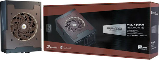 Seasonic Prime TX-1600 TR2 1600W Schwarz Netzteile Vollständig modulare 80 Plus Titan