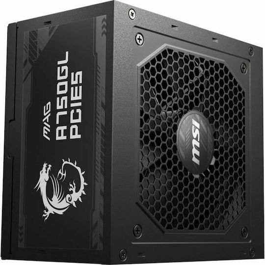 MSI MAG A750GL PCIE5 750W Black Computer Power Supply Full Modular 80 Plus Gold