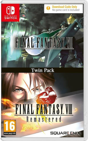Final Fantasy VII / Final Fantasy VIII Remastered Twin Pack (Code In A Box) Switch Game