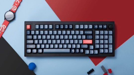 Keychron V5M-D3 Max QMK/VIA Wireless Gaming Mechanical Keyboard 96% with Gateron Jupiter Brown switches and RGB lighting (English US)