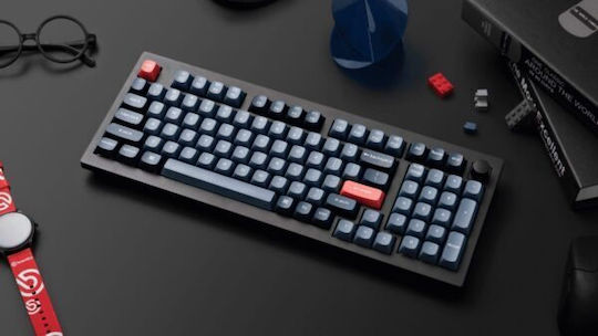 Keychron V5M-D3 Max QMK/VIA Wireless Gaming Mechanical Keyboard 96% with Gateron Jupiter Brown switches and RGB lighting (English US)