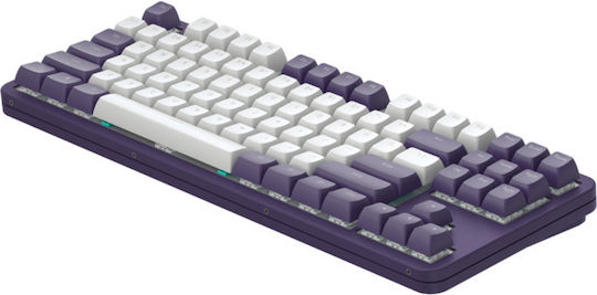 Dark Project ALU87A Gaming Μηχανικό Πληκτρολόγιο Tenkeyless με RGB φωτισμό (Αγγλικό UK) Μωβ