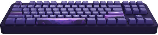 Dark Project ALU87B Celestial Gaming Mechanische Tastatur Tenkeyless mit RGB-Beleuchtung (Englisch UK) Lila