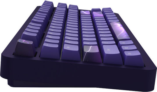 Dark Project ALU87B Celestial Gaming Mechanische Tastatur Tenkeyless mit RGB-Beleuchtung (Englisch UK) Lila