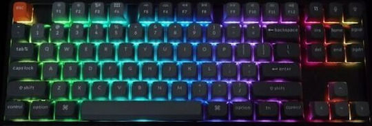 Keychron K8 Max K8M-J1 Безжична Гейминг Механична Клавиатура Tenkeyless с Keychron Super Red превключватели и RGB осветление (Английски US)