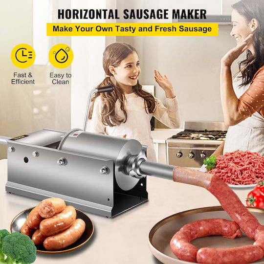 Vevor Sausage Filler Machine 3lt 43x21x22cm