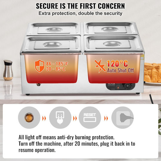 Vevor Electric Bain Marie Chocolate