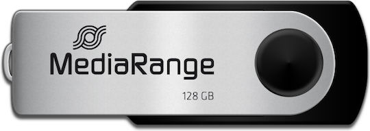 MediaRange 128GB USB 2.0 Stick Μαύρο