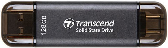 Transcend 128GB USB 2.0 SSD Stick Black