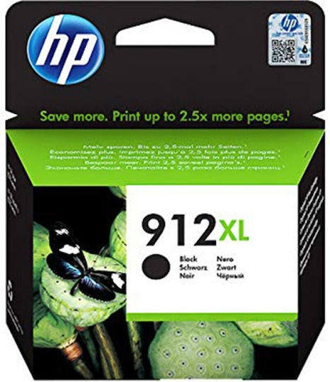 HP 912XL Original InkJet Printer Ink Black (3YL84AE)