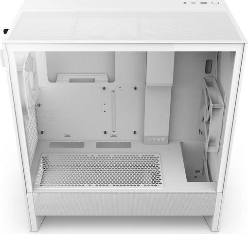 NZXT H5 Flow Gaming Midi Tower Κουτί Υπολογιστή με Πλαϊνό Παράθυρο Λευκό