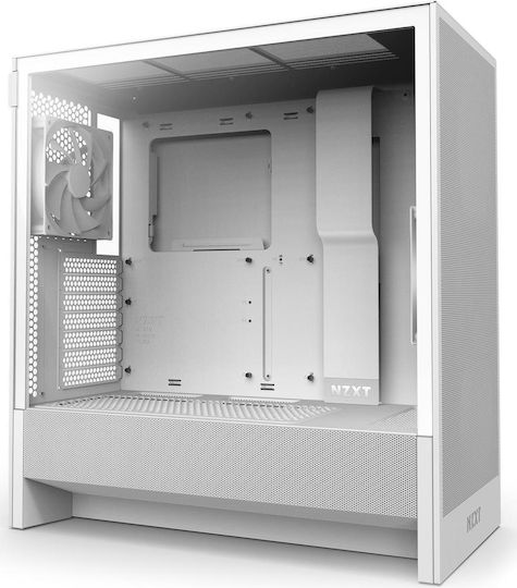 NZXT H5 Flow Gaming Midi Tower Κουτί Υπολογιστή με Πλαϊνό Παράθυρο Λευκό