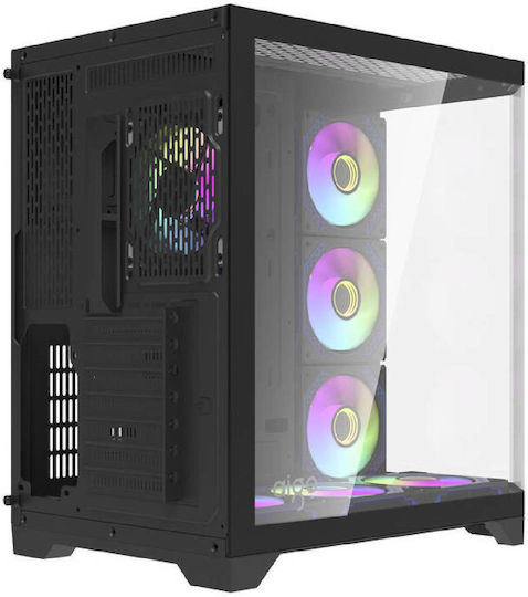 Darkflash Darkflash FT418 Pro Gaming Midi Tower Κουτί Υπολογιστή με RGB Φωτισμό Μαύρο