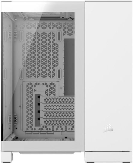Corsair iCUE 2500X RGB Gaming Mini tower Carcasă Calculator cu Fereastră Laterală Alb