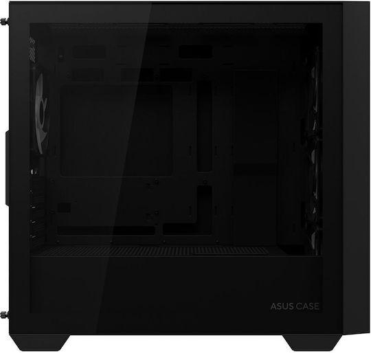 Asus A21 PLUS Mini Tower Computer Case with Window Panel Black