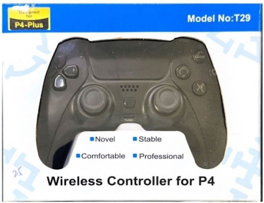 P4 Plus T29 Wireless Gamepad for PS4 Black