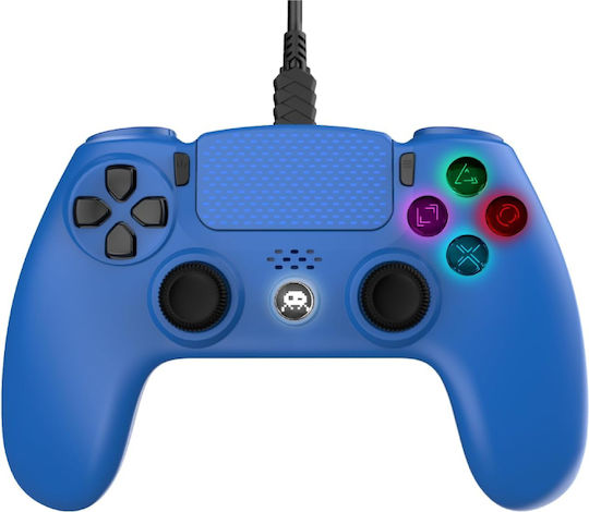 Freaks and Geeks 140061G Verkabelter Gamepad für PS4 Blau