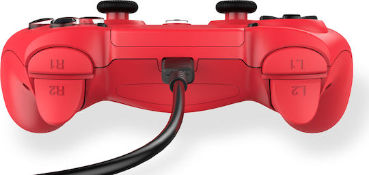 Freaks and Geeks 140061H Ενσύρματο Gamepad για PS4 Κόκκινο