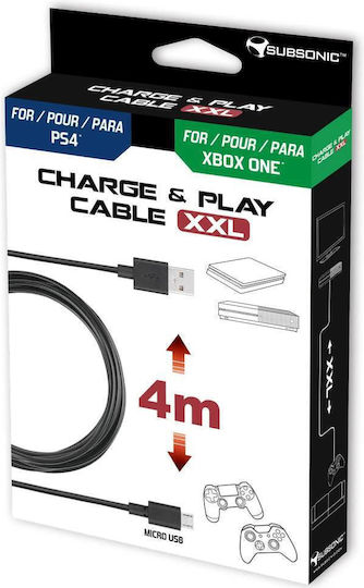 Subsonic Regular USB 2.0 to micro USB Cable 4m 1τμχ