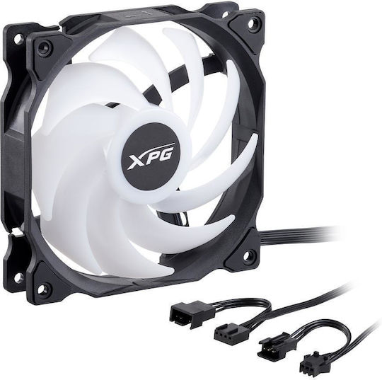 Adata XPG Vento 120 Case Fan (1200rpm / 45.3cfm) με ARGB Φωτισμό και Σύνδεση 3-Pin 3τμχ
