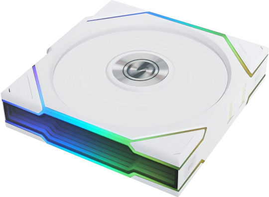 Lian Li UNI FAN TL Wireless Case Fan 120mm (200rpm / 83.4cfm) με ARGB Φωτισμό και Σύνδεση 4-Pin PWM Λευκό