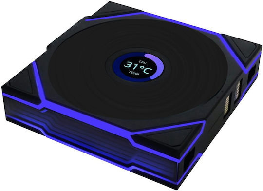 Lian Li UNI FAN TL-LCD Wireless Ventilator Carcasă 120mm (1900rpm / 62cfm) cu Iluminare ARGB