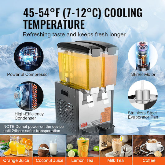 Vevor Juice Cooler 2x10lt SYYLJJBSJXS1LN0XAV2