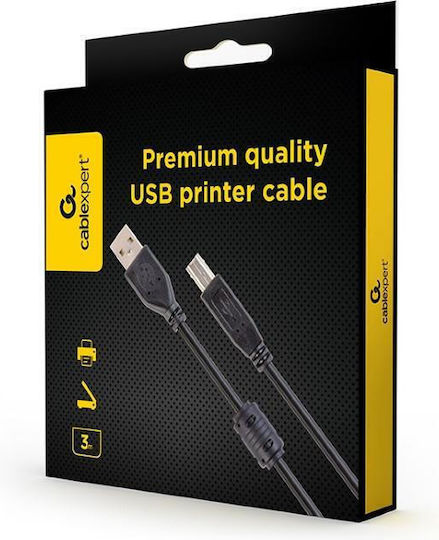 Gembird 3m USB 2.0 Cable A-Male to B-Male (CCFB-USB2-AMBM-3M)