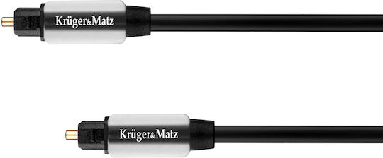 Kruger & Matz Optisches Audiokabel TOS männlich - TOS männlich Schwarz 0.5m (KM0318)