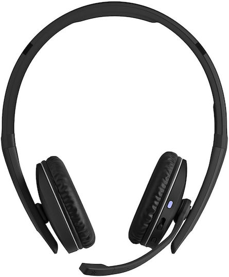 Epos Adapt 261 Binaural Drahtlos Auf dem Ohr Multimedia-Headsets mit Mikrofon und Verbindung Bluetooth / USB-C in Schwarz Farbe