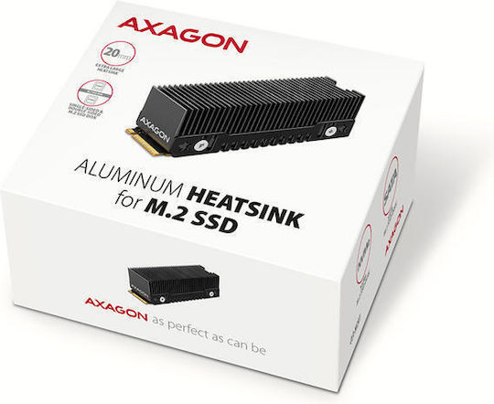 Axagon M.2 Ssd Passive Cooler Aluminum Gray
