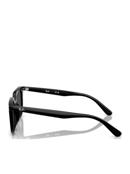 Ray Ban Унисекс Слънчеви Очила с Черна Пластмасова Рамка и Черни Стъкла RB4439D 901/87