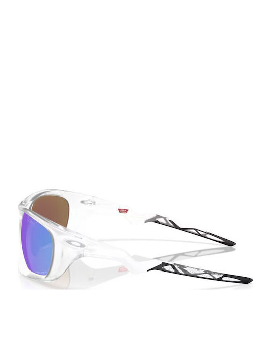 Oakley Prizm Sapphire Men's Sunglasses with Transparent Plastic Frame and Light Blue Lens OO9431-06