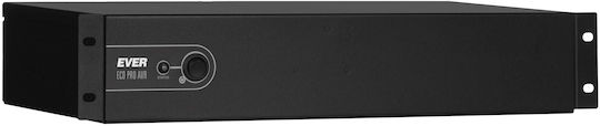 Ever ECO Pro 700 AVR CDS 19" 2U UPS Line-Interactive 700VA 420W με 3 Πρίζες