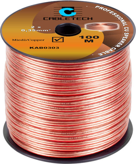 Cabletech Καλώδιο Ηχείου Ατερμάτιστο 1m (DM-0303K)