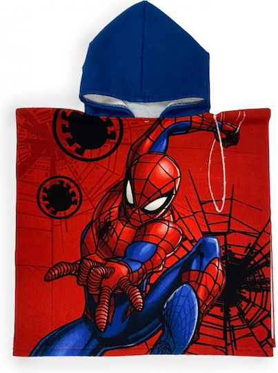 Marvel Comic Books Poncho de plajă pentru copii Spiderman Roșu