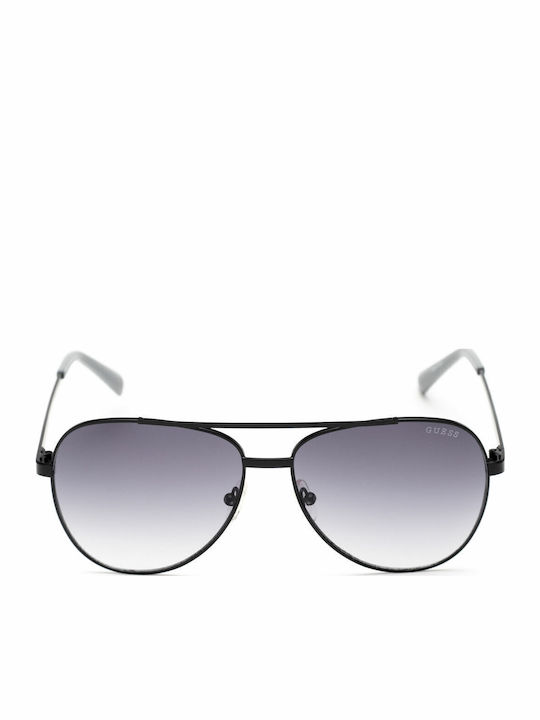 Guess Unisex Sonnenbrille mit Schwarz Metall Gestell und Gray Verlaufsfarbe Linse GF5117 02B