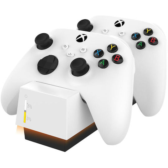 Snakebyte Twin Charge Βάση Φόρτισης για 2 χειριστήρια XBOX One / PC Λευκή