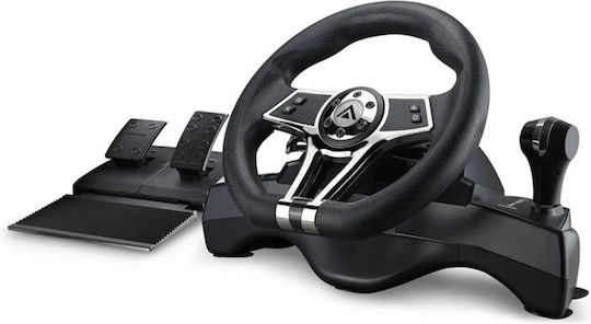 Kyzar Volan cu Schimbător de Viteze și Pedale pentru PS4 cu 270° Grade de Rotire (PS578KSTWHE)
