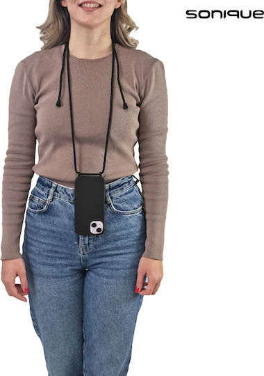 Силиконов калъф с връзка Carryhang Sonique Xiaomi Xiaomi 14t Pro Черен