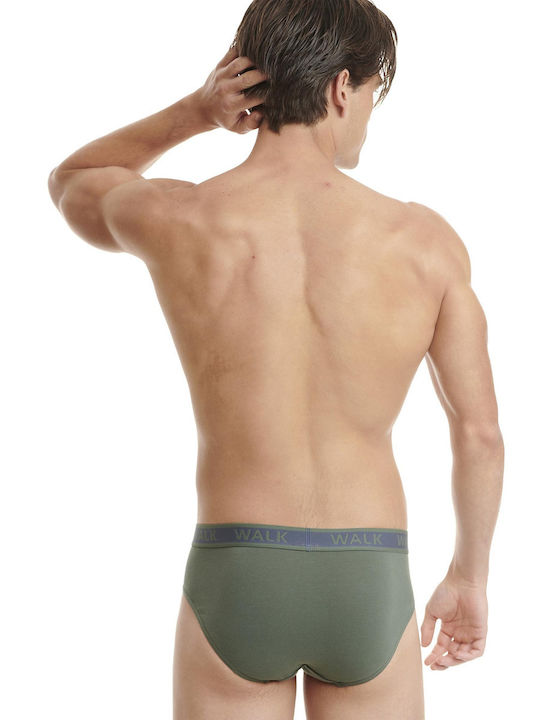 Walk Men's Briefs 2Pack Blue - Khaki