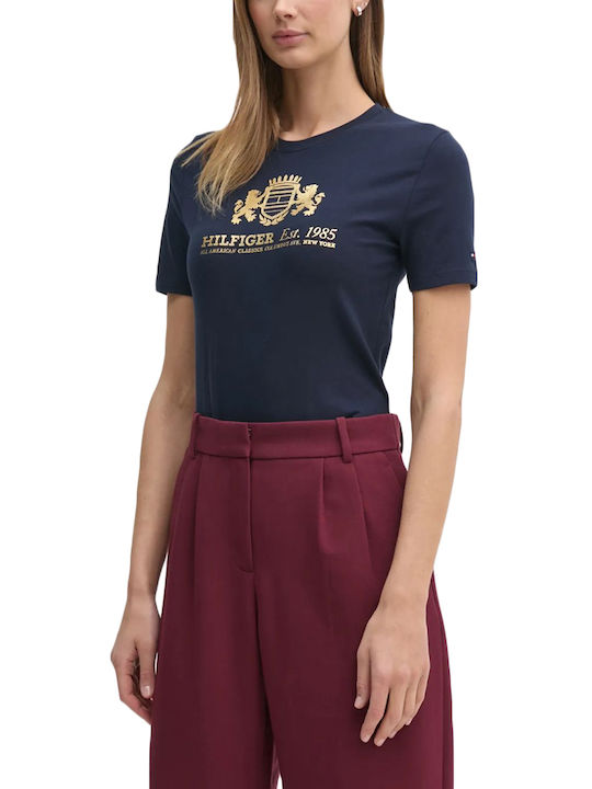 Tommy Hilfiger T-Shirt Blue-gold WW0WW43892-C1G